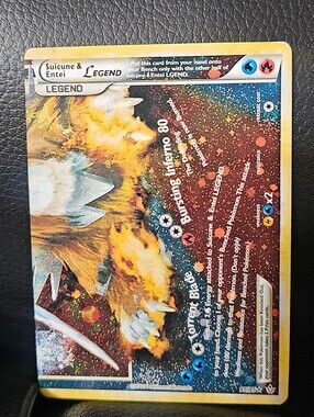 Suicune & Enti Legend Pokemon Card
